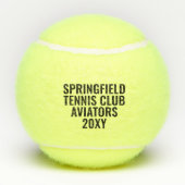 テニスキャプテンパーソナライズされた記念 テニスボール (裏面)