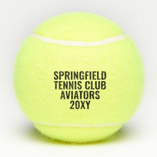テニスキャプテンパーソナライズされた記念 テニスボール (裏面)