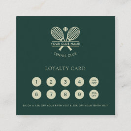 テニスクラブのメンバーエレガントー ロイヤリティカード