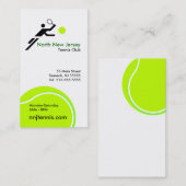 テニスクラブの名刺 名刺 (正面/裏面)