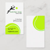 テニスクラブの名刺 名刺 (正面/裏面)
