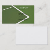 テニスクラブの名刺 名刺 (正面/裏面)