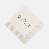 テニスクラブをテーマにしたパーティー 縁ありランチョンナプキン (角)