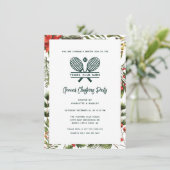 テニスクラブグリーンリーレッドベリークリスマスパーティー 招待状 (スタンド正面)