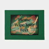 テニスクラブコートの足を拭きなさい ドアマット (正面)