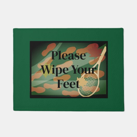 テニスクラブコートの足を拭きなさい ドアマット (正面)