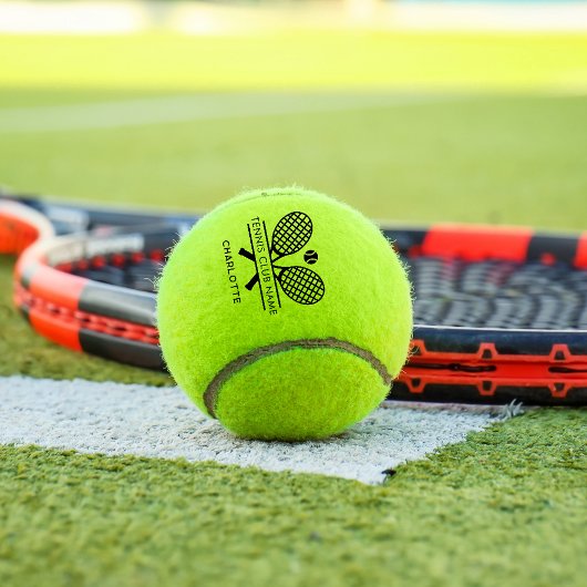 テニスクラブネームチームコーチパーソナライズされた テニスボール