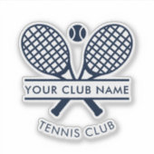 テニスクラブネームメンバースワッグ シール (正面)