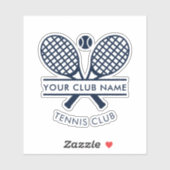 テニスクラブネームメンバースワッグ シール (シート)