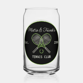 テニスクラブバーラウンジビール缶 ガラス缶