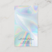 テニスクラブホログラフィックソーシャルメディアとウェブサイト 割引カード (裏面)