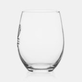 テニスクラブメンバーラケット柄キープキープサケ ステムなしワイングラス (左)