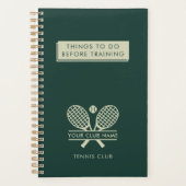 テニスクラブ名の追加Elegan Team Players 2025 プランナー手帳 (正面)