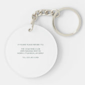 テニスクラブ名メンバースワッググリーンチーム キーホルダー (裏面)