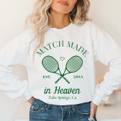 テニスクラブ天国で行う試合バチェロレッテ スウェットシャツ