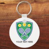 テニスクラブ用のプロモーションキーチェーンギフト キーホルダー (正面)
