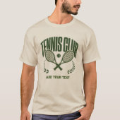 テニスクラブ ビンテージ スポーツ Tシャツ (正面)