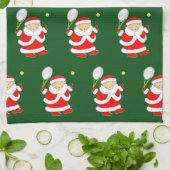 テニスクリスマスキッチンタオル キッチンタオル (折り畳み)