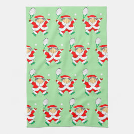 テニスクリスマスキッチンタオル キッチンタオル