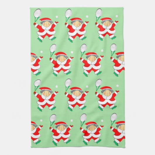 テニスクリスマスキッチンタオル キッチンタオル (縦)