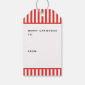 テニスクリスマスギフトタグ ギフトタグ (裏面)