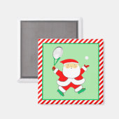 テニスクリスマスストッキング マグネット (正面/裏面)