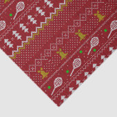 テニスクリスマスセーター編み模様レッドクリスマス 薄葉紙 (詳細)