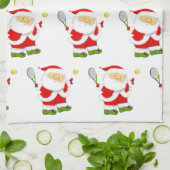 テニスクリスマスタオル キッチンタオル (折り畳み)