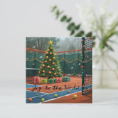 テニスクリスマスツリー シーズンカード (スタンド正面)