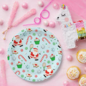 テニスクリスマスパーティー ペーパープレート (パーティー)