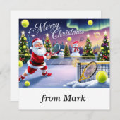 テニスクリスマスフェスティバルラック シーズンカード (正面/裏面)