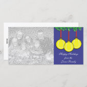 テニスクリスマスフォトカード シーズンカード (正面/裏面)