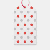 テニスクリスマスホリデーとボールとサンタおもしろい ギフトタグ (裏面)