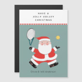 テニスクリスマスホリデーカード (正面/裏面)