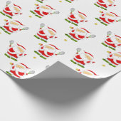 テニスクリスマスホリデーギフト ラッピングペーパー (角)