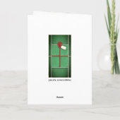 テニスクリスマスホリデーグリーティングカード シーズンカード (裏面)