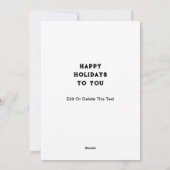 テニスクリスマスホリデー年賀状 シーズンカード (裏面)