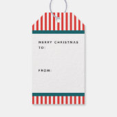 テニスクリスマスホリデー ギフトタグ (裏面)