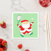 テニスクリスマスホリデー スタンダードカクテルナプキン (インサイチュ)