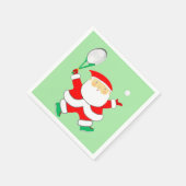 テニスクリスマスホリデー スタンダードカクテルナプキン (角)