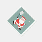 テニスクリスマスホリデー スタンダードカクテルナプキン (角)