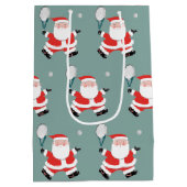 テニスクリスマスホリデー ミディアムペーパーバッグ (裏面)