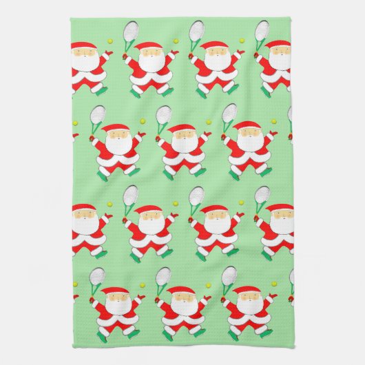 テニスクリスマス キッチンタオル (縦)