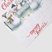 テニスクリスマス クリスマスの雪だるま 薄葉紙 (詳細)