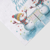 テニスクリスマス クリスマスの雪だるま 薄葉紙 (詳細)