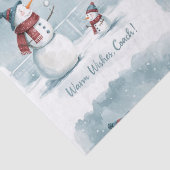 テニスクリスマス クリスマスの雪だるま 薄葉紙 (詳細)