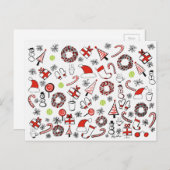 テニスクリスマス シーズンポストカード (正面/裏面)