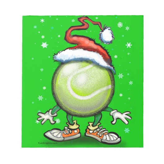 テニスクリスマス ノートパッド (正面)