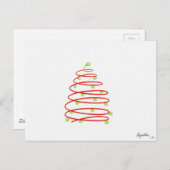 テニスクリスマス ポストカード (正面/裏面)