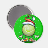 テニスクリスマス マグネット (正面/裏面)